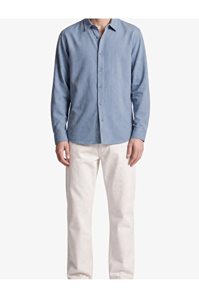 Koton Cotton Regular Fit Classic Collar Long Sleeve Shirt