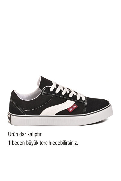 AYK'S Black Slim Fit Men's Canvas Breathable Comfortable Sneaker Sports Shoes...