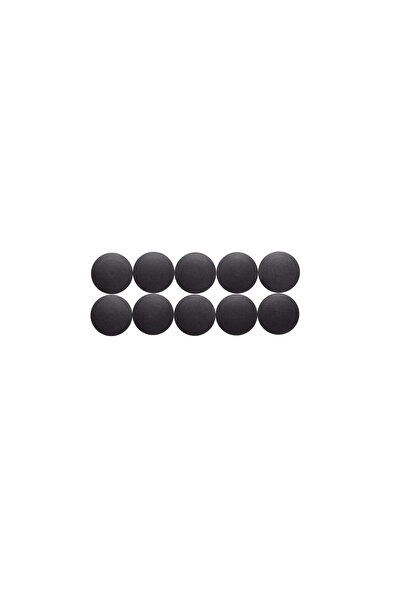 MAUL Round Shape Magnets, D32Mm, 0.80 Kg Force, 10 Pcs/Set, Solid - Black