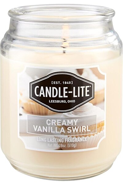 Candle-Lite شموع معطرة، برائحة التفاح والقرفة المقرمشة، عبوة واحدة سعة 10 أون...
