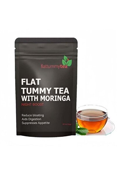 Wins Town Flat Tummy Tea with Moringa (Night Boost) – 28 Tea Bags, Natural He...