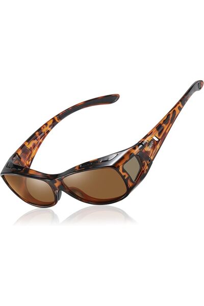 DUCOO DUCO Polarized Wraparound Fitover Glasses Wear Over Sunglasses for Men ...