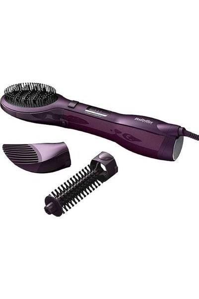 BaByliss Pro BaByliss Air Styler Pro 1000W Ionic Hot Air Brush with Paddle & Round Brush Attachments, 2 Heat & Sp