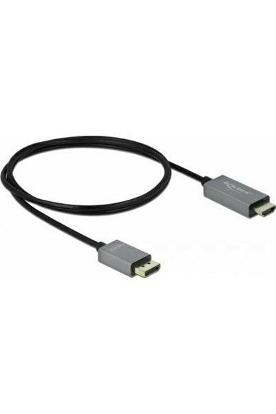 DELOCK Καλώδιο DisplayPort αρσενικό - HDMI αρσενικό 1μ Μαύρο (85928)
