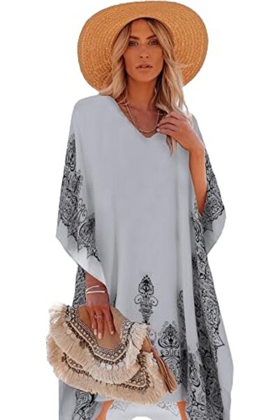 Moss Rose Women's Beach Cover up Swimsuit Kimono Cardigan with Bohemian Flora...