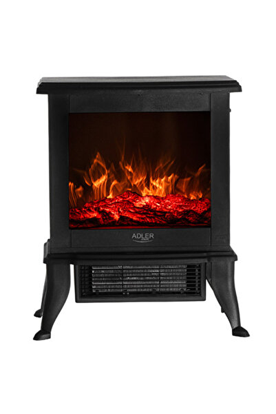 adler AD 7754 Încălzitor electric tip șemineu cu efect de flacără 3D, 1800W