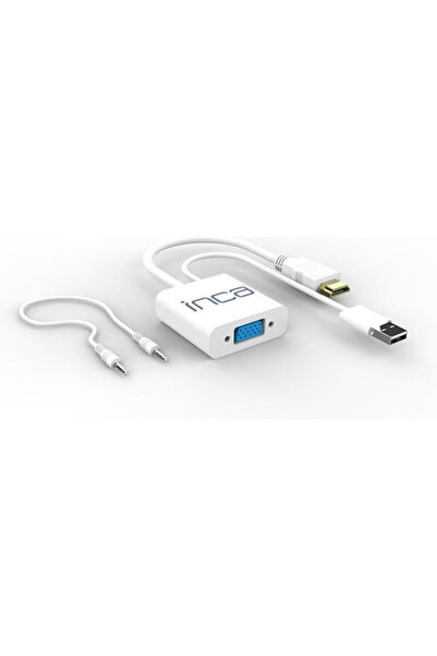 Inca Μετατροπέας HDMI / USB-A αρσενικό σε VGA θηλυκό Λευκό 1 τεμάχιο IVTH-01