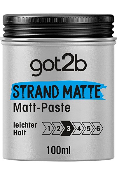 Got2B Beach Styling Paste for Matte Surfer Looks, Hair Wax for Men for Scratc...