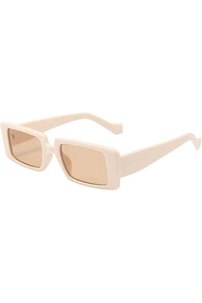 Dollger Retro Rectangle Sunglasses for Women 90’s Vintage Shades Unisex Squar...