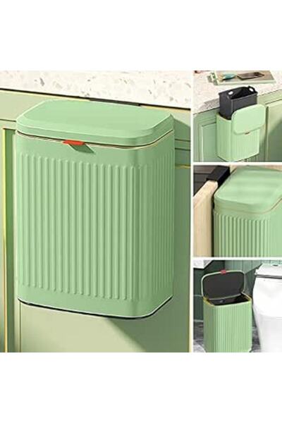 GENERAL Kitchen Trash Can with Lid, 2 in 1 Small Garbage Can Compost Bin Coun...
