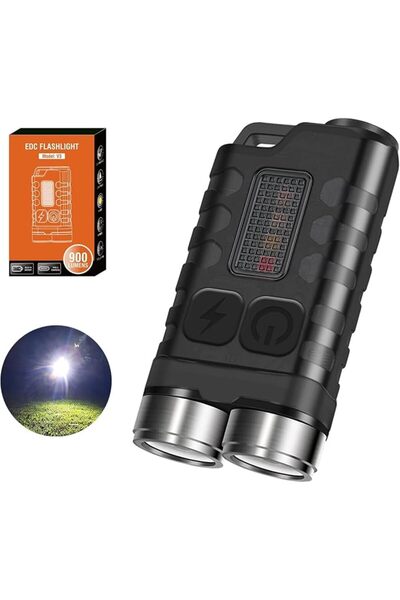 GENERAL V3 Small Powerful Flashlight Mini Flash light, 900 High Lumen Keychai...