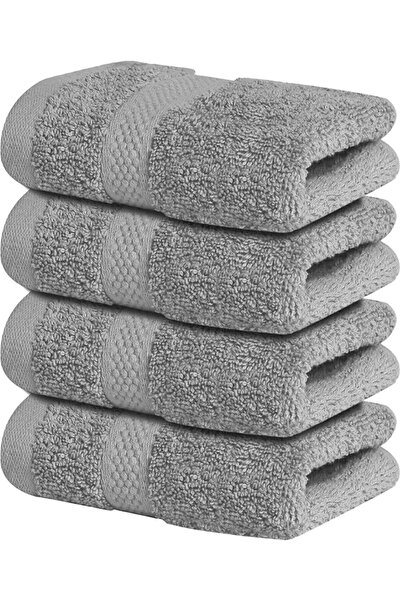 Infinitee Xclusives Premium Teal Washcloths Set – Pack of 4, 33cm x 33cm 100%...