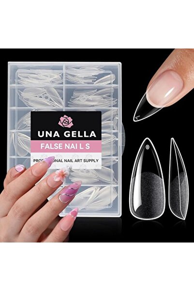 UNA GELLA Stiletto Nail Tips - 216Pcs Medium Stiletto Fake Nails Full Cover F...