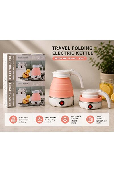 Generic Portable Folding Electric Kettle for Travel – Compact 600W Kettle wit...