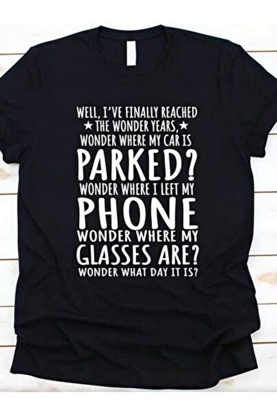 23ERVA Funny Women's Wonder Years Humor Design, Pure Cotton T-Shirt, Casual W...