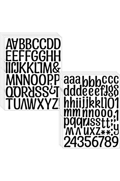 GENERAL 10 Sheet Small Letter Stickers, 1/2 Inch Self Adhesive Alphabet Stick...