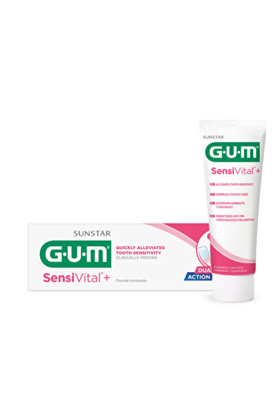 GUM معجون أسنان سنستار سينسيفيتال ثنائي الفعالية لتخفيف حساسية الأسنان بسرعة ...