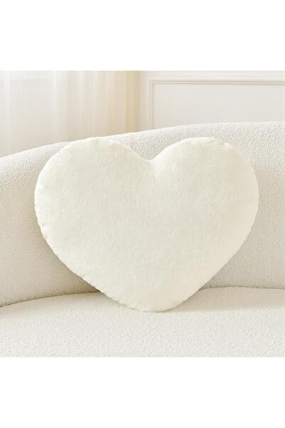 GENERAL Petrella Heart Pillow Cute Fuzzy Pillows Throw Pillows for Bed Living...