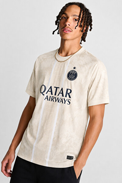 Generic Brand OEM Tricou de fotbal PSG Gold Desert Special Edition crem auriu...