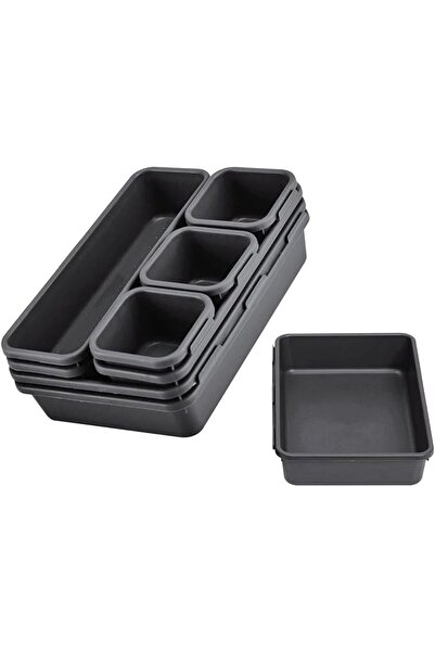 SAHENITEANA 8pcs Boxes Drawer Storage Box Makeup Drawer Interlocking Storage ...