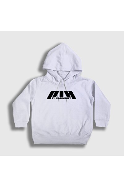 Presmono Unisex Kids White Logo K-Pop P1Harmony Hooded Sweatshirt 620244Tt