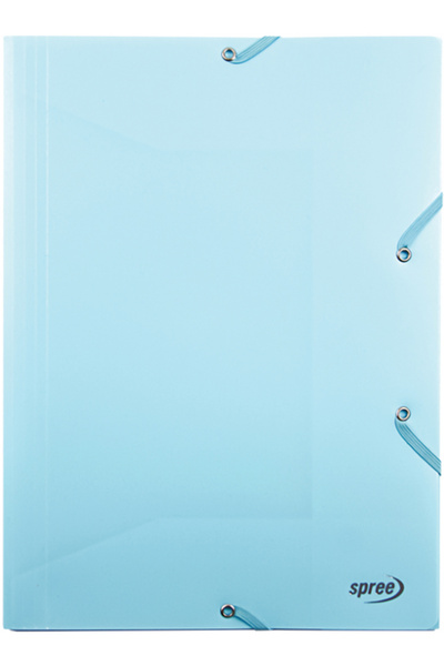MC Micostore Mapa din plastic elastic A4 Spree Blue Pastel