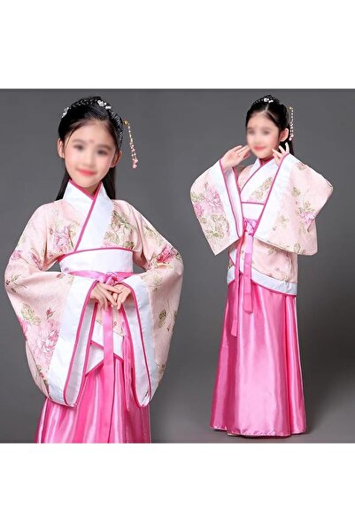 Generic Beienta Girls' Ancient Chinese Traditional Hanfu Dress, Pink, 110-120...