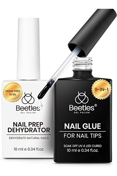beetles Gel Polish Beetles Medium Almond Gel Nail Tips, 288Pcs Pre-Shaped Cle...