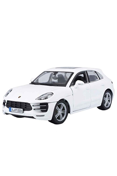 BBURAGO 1:24 Porsche Macan Model Car White |   Diecast Metal Body |   Collect...