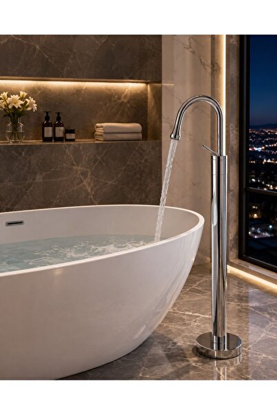 ACAR SU ARMATÜRLERİ Pedestal Built-In Bowl Sink Faucet 95 cm Acar 17.03.290