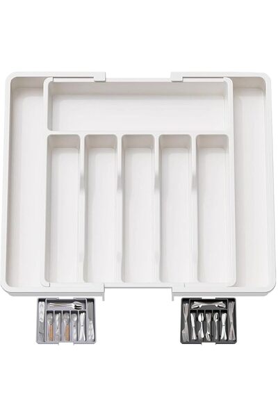 GENERAL Drawer Organizer Kitchen Utensils, Expandable Silverware Organizer No...