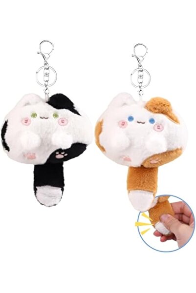 NALACAL 2Pcs Plush Keychain, Stuffed Animals, Cute Small Cat Plush Toys with ...