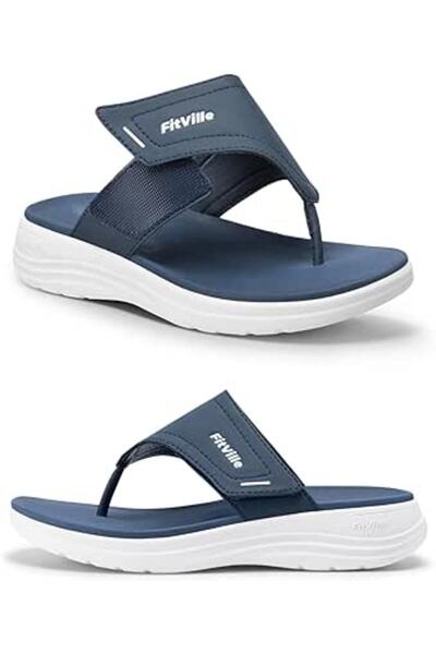 FitVille Women Flip Flops Beach Outdoor Slippers Womens Thong Sandal Shoes