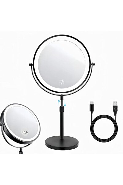 GENERAL Wensircle Home Mirror with Table Mount, Round Shape, 21.8 cm