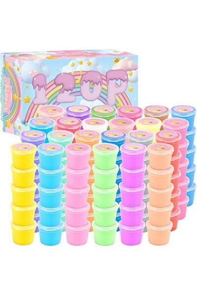 GENERAL 120 Pack Butter Slime Kit, Mini Bulk Slimes for Kids, Soft and Non-St...