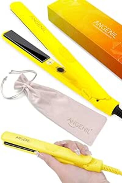ANGENIL Ultra Mini Flat Iron for Bangs, 0.7 Inch Travel Mini Straightener | S...