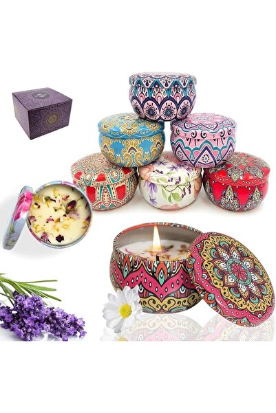 NIUBI مجموعة شموع معطرة، شموع من شمع الصويا الطبيعي، 8 قطع، تدوم 100 ساعة، شم...