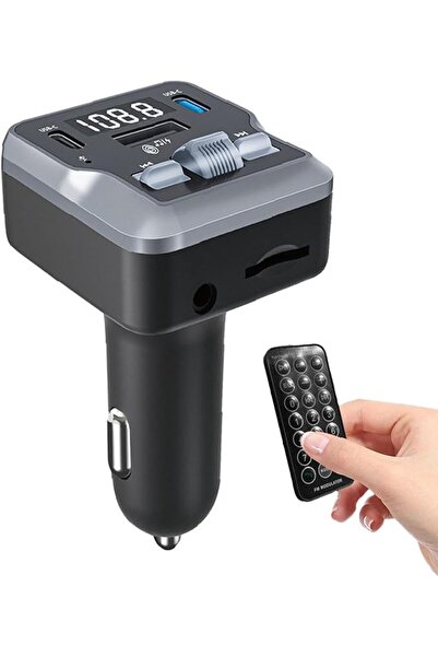 NALACAL محول بلوتوث 5.3 للسيارة، مع شاحن USB مزدوج، وجهاز إرسال راديو FM لاسل...