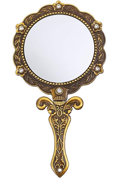 KASTWAVE 2 Packs Antique Handheld Mirror with Elegant Handle, Vintage Makeup ...