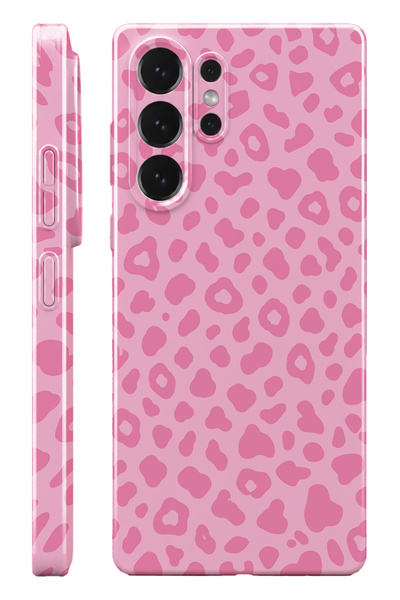 WANNA PROTECT Samsung S25 Ultra Pink Leopar Protect Slim Parlak Tam Kaplayan ...