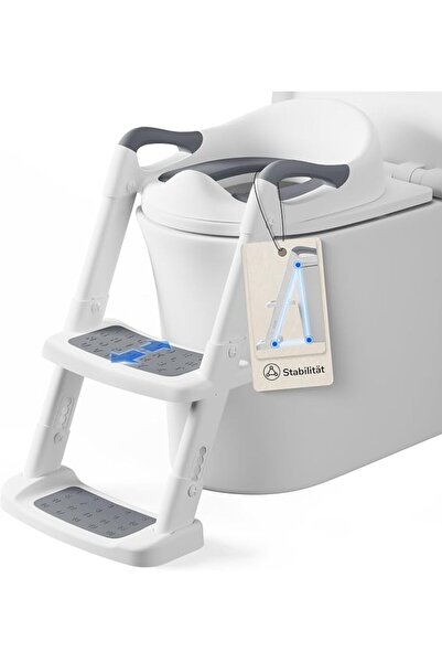 Hulami Toddler Toilet Seat with Step Stool – Adjustable Potty Seat with Ladde...
