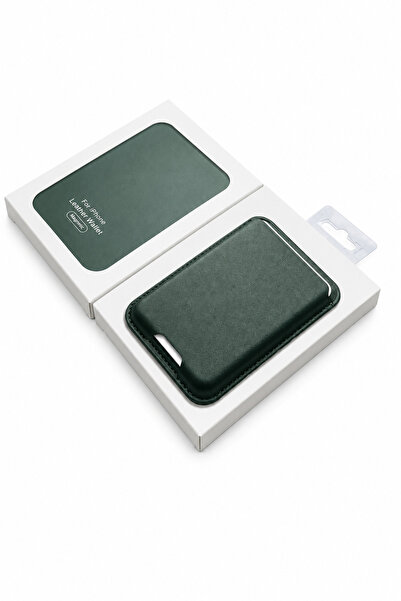 Generic Brand جراب محفظة جلدية مغناطيسية لحامل بطاقات Magsafe باللون الأسود م...