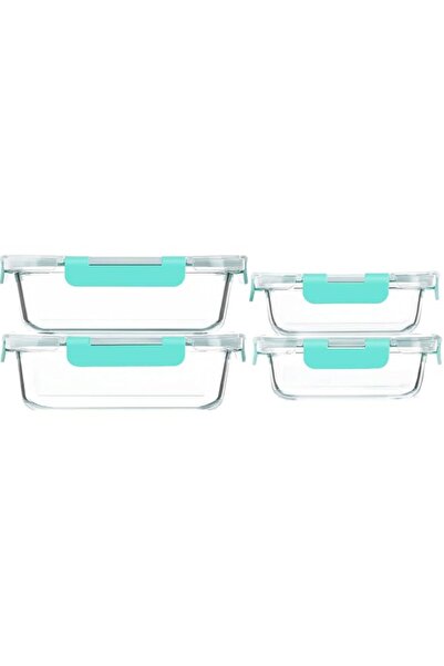 Generic Food Storage Containers with Snap Locking Lids, 1040ml and 410ml, Set...