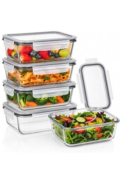 Generic Meal Prep Containers 22oz, 5 Pack Single Compartment Food Storage Con...