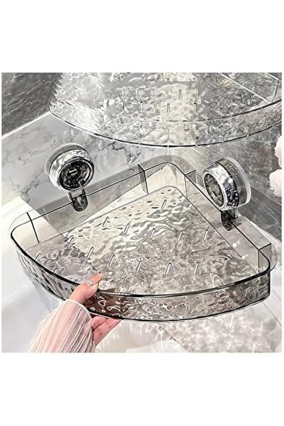 Bukela Corrugated Suction Cup Storage Holder Corner Shower Caddy Large Organi...