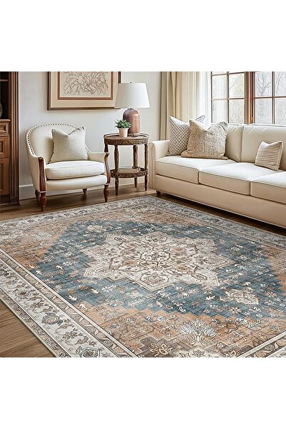 EOGILY Ultra-Thin Washble Rug, Stain Resistant Anti Slip Backing Rugs for Liv...