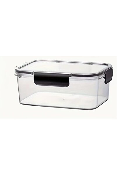 FWM Plastic Food Storage Container with Airtight Lid, Rectangular Shape, Clea...