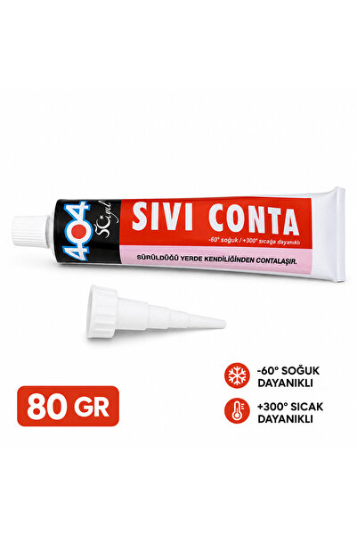 Genel Markalar Sıvı conta yapıştırıcı 80 gr kırmızı
