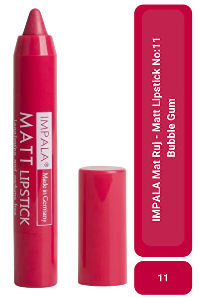 IMPALA Matte Lipstick - Matt Lipstick No:11 Bubble Gum