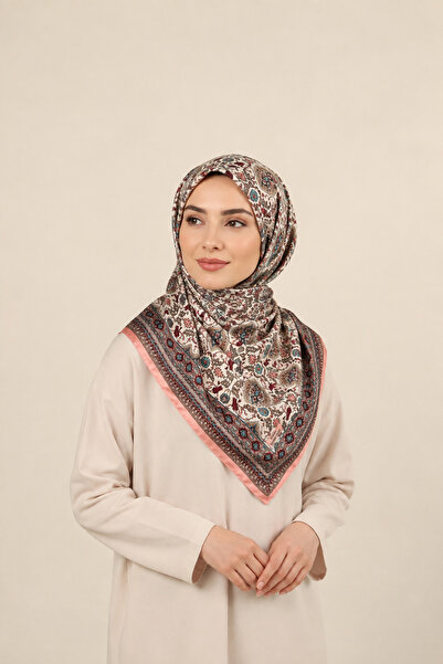 Fevora Ethnic Patterned Square Shawl